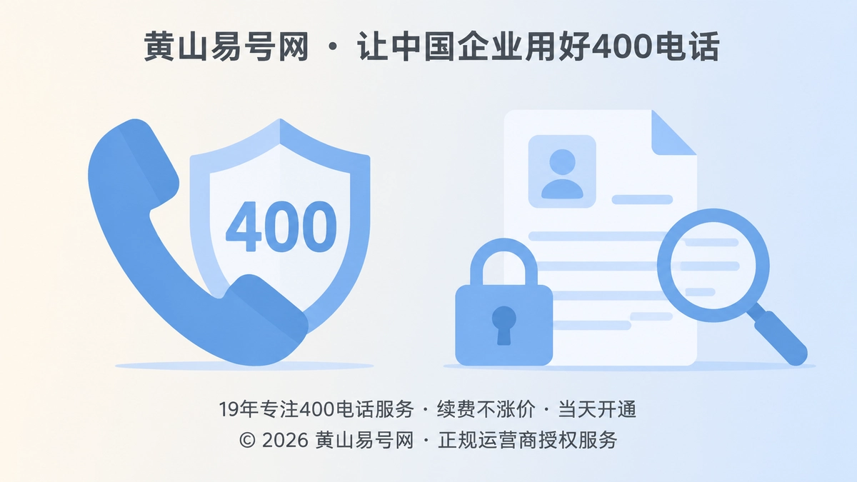 400电话办理避坑与通信身份核验扁平化配图